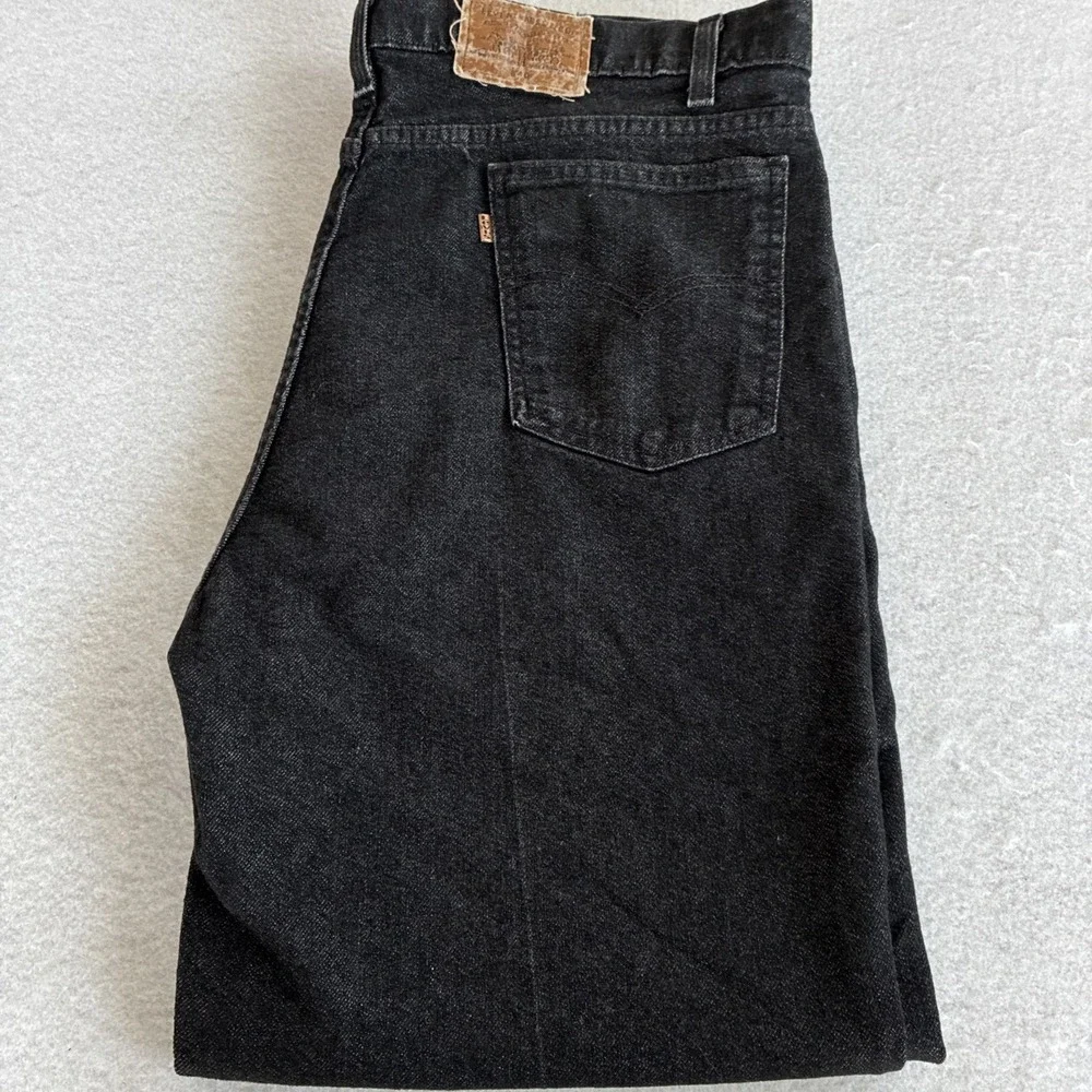 Vintage 90s Levis 540 Brown Tab Jeans Mens 40X30 Black Relaxed Fit 1994